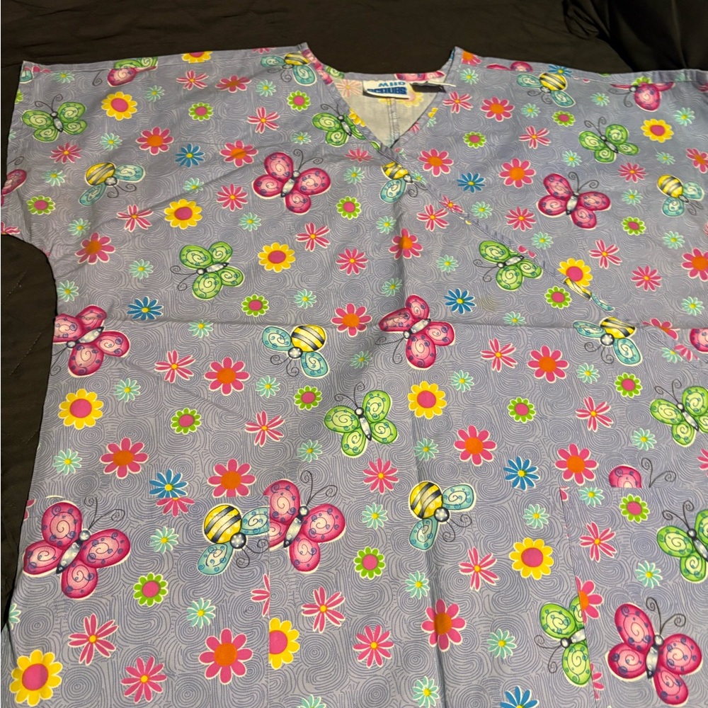 MHD Scrubs- Ladies Scrub Top size L #14‎